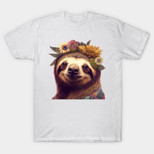 Hippy Hippie Sloth T-Shirt